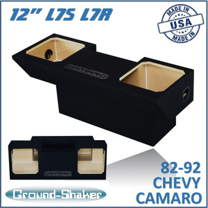82-92 Chevy Camaro Black 12" Dual Sealed Solobaric Subwoofer Box
