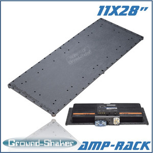 Ground Shaker black 11” x 28” amp-rack