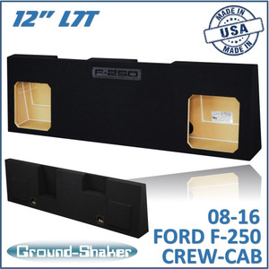 08-16 Ford F-250 Crew-Cab Black 12" Dual Sealed Solo-Baric Subwoofer Box