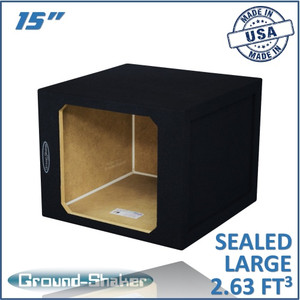 black 15" single sealed large solo-barico sub box black 15" single sealed large solo-barico sub box