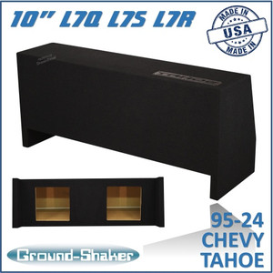 black 10" dual sealed solobaric sub box, fits 95-24 chevy tahoe (w/3rd row seat) black 10" dual sealed solobaric sub box, fits 95-24 chevy tahoe (w/3rd row seat)