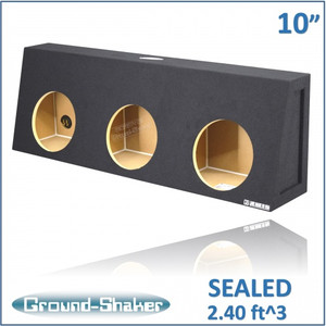 black 10" triple sealed sub box, fits chevy silverado & gmc sierra regular-cab 1988-2006 black 10" triple sealed sub box, fits chevy silverado & gmc sierra regular-cab 1988-2006