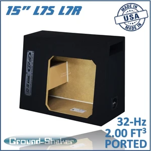 Regular Cab Trucks Black 15" Single Ported Solobaric Subwoofer Box