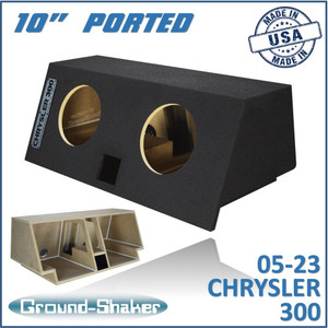 05-23 Chrysler 300 Black 10" Dual Ported Subwoofer Box