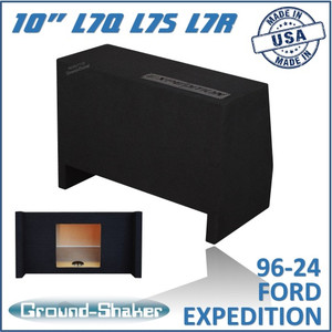 96-24 Ford Expedition (w/3rd Row Seat) Black 10" Single Sealed Solobaric Subwoofer Box