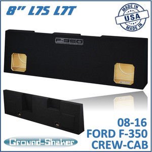 black 8" dual sealed solo-baric sub box, fits 08-16 ford f-350 crew-cab black 8" dual sealed solo-baric sub box, fits 08-16 ford f-350 crew-cab