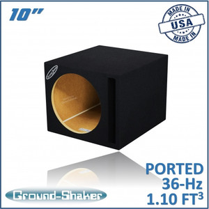 black 10" single ported sub boxs black 10" single ported sub boxs