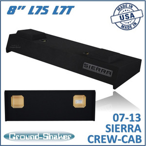 black 8" dual sealed solo-baric sub box, fits 07-13 gmc sierra crew-cab black 8" dual sealed solo-baric sub box, fits 07-13 gmc sierra crew-cab