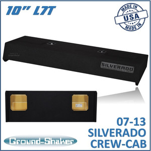 black 10" dual sealed l7t sub box, fits 07-13 chevy silverado crew-cab black 10" dual sealed l7t sub box, fits 07-13 chevy silverado crew-cab