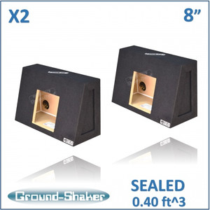 black 8" single (2 pieces) sealed solo-baric sub box, fits regular cab trucks black 8" single (2 pieces) sealed solo-baric sub box, fits regular cab trucks