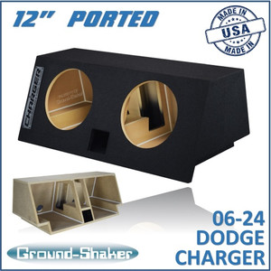 06-24 Dodge Charger Black 12" Dual Ported Subwoofer Box