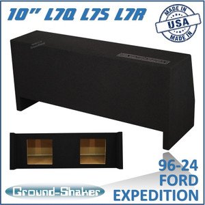 black 10" dual sealed solobaric sub box, fits 96-24 ford expedition (w/3rd row seat) black 10" dual sealed solobaric sub box, fits 96-24 ford expedition (w/3rd row seat)