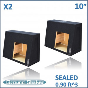 black 10" single (2 pieces) sealed solo-baric sub box, fits regular cab trucks black 10" single (2 pieces) sealed solo-baric sub box, fits regular cab trucks