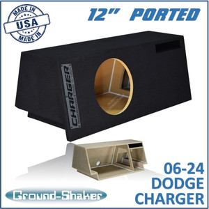 06-24 Dodge Charger Black 12" Single Ported Subwoofer Box