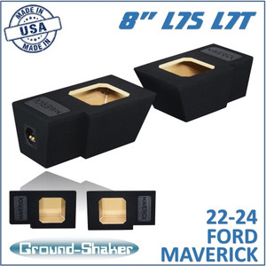 22-24 Ford Maverick Black 8" Dual Sealed Solobaric Subwoofer Box