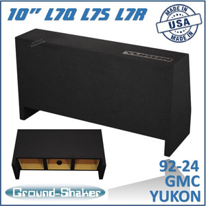 black 10" triple sealed solobaric sub box, fits 92-24 gmc yukon (w/3rd row seat) black 10" triple sealed solobaric sub box, fits 92-24 gmc yukon (w/3rd row seat)