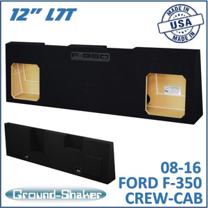 black 12" dual sealed solo-baric sub box, fits 08-16 ford f-350 crew-cab black 12" dual sealed solo-baric sub box, fits 08-16 ford f-350 crew-cab
