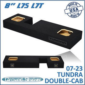 07-23 Toyota Tundra Double-Cab Black 8" Dual Sealed Solobaric Subwoofer Box
