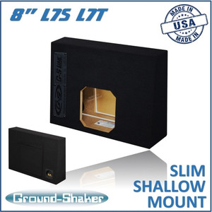 black 8” single sealed solo-baric slim / shallow mount sub box black 8” single sealed solo-baric slim / shallow mount sub box