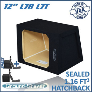 black 12" single sealed hatchback sub boxs black 12" single sealed hatchback sub boxs