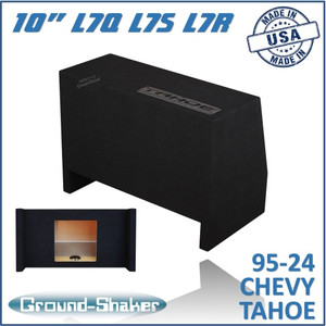 black 10" single sealed solobaric sub box, fits 95-24 chevy tahoe (w/3rd row seat) black 10" single sealed solobaric sub box, fits 95-24 chevy tahoe (w/3rd row seat)