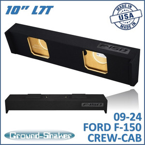 09-24 Ford F-150 Crew-Cab Black 10" Dual Sealed L7t Subwoofer Box
