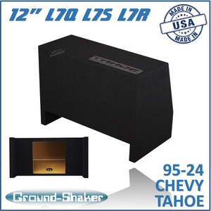 black 12" single sealed solobaric sub box, fits 95-24 chevy tahoe (w/3rd row seat) black 12" single sealed solobaric sub box, fits 95-24 chevy tahoe (w/3rd row seat)