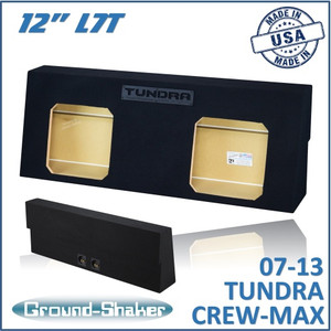 black 12" l7t dual sealed sub box, fits 07-13 toyota tundra crew-max black 12" l7t dual sealed sub box, fits 07-13 toyota tundra crew-max
