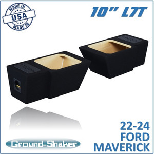 black 10" dual sealed l7t sub box, fits 22-24 ford maverick black 10" dual sealed l7t sub box, fits 22-24 ford maverick