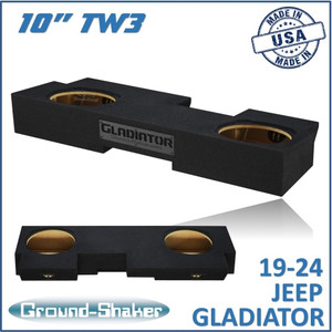 black 10" dual sealed jl tw3 sub box, fits 19-24 jeep gladiator black 10" dual sealed jl tw3 sub box, fits 19-24 jeep gladiator
