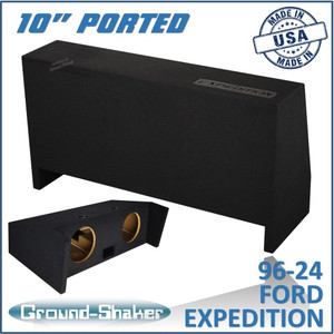96-24 Ford Expedition (w/3rd Row Seat) Black 10" Dual Ported Subwoofer Box