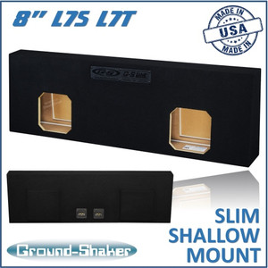 black 8” dual sealedsolo-baric slim / shallow mount sub box
