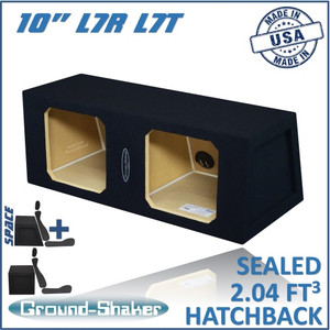 Ground Shaker GS-KK210B Black 10" Dual Sealed Hatchback Sub Boxs