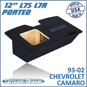 93-02 Chevy Camaro Black 12" Single Ported Solobaric Subwoofer Box