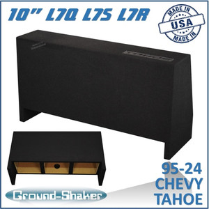 black 10" triple sealed solobaric sub box, fits 95-24 chevy tahoe (w/3rd row seat) black 10" triple sealed solobaric sub box, fits 95-24 chevy tahoe (w/3rd row seat)