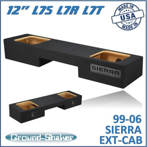 black 12" dual sealed solobaric sub box, fits 99-06 & 07 classic gmc sierra ext-cab black 12" dual sealed solobaric sub box, fits 99-06 & 07 classic gmc sierra ext-cab
