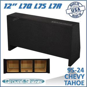 black 12" triple sealed solobaric sub box, fits 95-24 chevy tahoe (w/3rd row seat) black 12" triple sealed solobaric sub box, fits 95-24 chevy tahoe (w/3rd row seat)