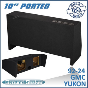 92-24 GMC Yukon (w/3rd Row Seat) Black 10" Dual Ported Solobaric Subwoofer Box