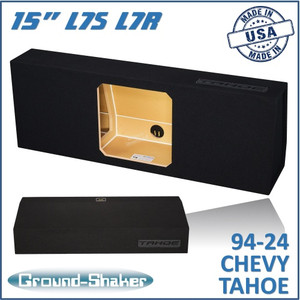 black 15" single sealed solobaric sub box, fits 95-24 chevy tahoe (w/3rd row seat) black 15" single sealed solobaric sub box, fits 95-24 chevy tahoe (w/3rd row seat)