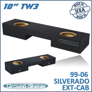 black 10" tw3 dual sealed sub box, fits 99-06 & 07 classic chevy silverado ext-cab black 10" tw3 dual sealed sub box, fits 99-06 & 07 classic chevy silverado ext-cab