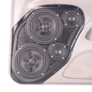 Custom Speaker Pods Dual 6.5″ + Dual 3.5″ Front Door Speaker Pods for the 2004-2006 Toyota Tundra, 2001-2007 Sequoia