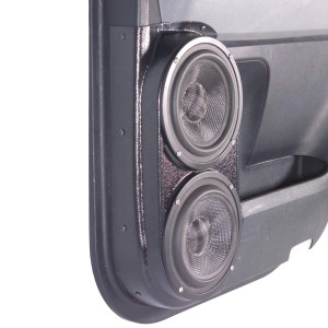 Dual 6.5″ Rear Door Speaker Pods for the 2007-2013 Toyota Tundra Extended Cab Dual 6.5″ Rear Door Speaker Pods for the 2007-2013 Toyota Tundra Extended Cab