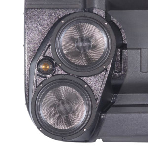 Dual 8″ + 2″ Front Door Speaker Pods for the 2008-2016 Ford F-250/F-350/F-450/F-550 Super Duty