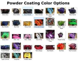 AutoTech powder coating color options chart