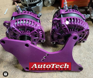 740 Amp Dual Alternator Bracket Combo - Compatible for GM 2000 - 2013 (Comes with Bracket & 2 - 370 Amp Alternator) 740 Amp Dual Alternator Bracket Combo - Compatible for GM 2000 - 2013 (Comes with Bracket & 2 - 370 Amp Alternator)
