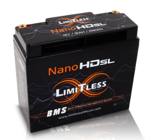 Limitless Nano -HD SL 12AH Motorcycle / Power sports Battery (BCI 20 Case)