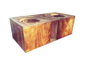 Custom dual 18-inch flat-pack subwoofer enclosure kit