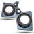 Custom Speaker Pods Single 6.5″ and Single Tweeter Speaker Pods for the Dash of a 08-22 E-Z-Go RXV-E-Z-Go 2FIVE