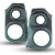 Custom Speaker Pods Single 6.5″ and Single 3.5″ Speaker Pods for the Front Door of a 09-18 Dodge Ram-Dodge Ram