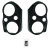 Custom Speaker Pods Dual 6.5″ and Dual Tweeter Speaker Pods for the Front Door of a 10-13 Chevrolet Silverado-GMC Sierra - view 2